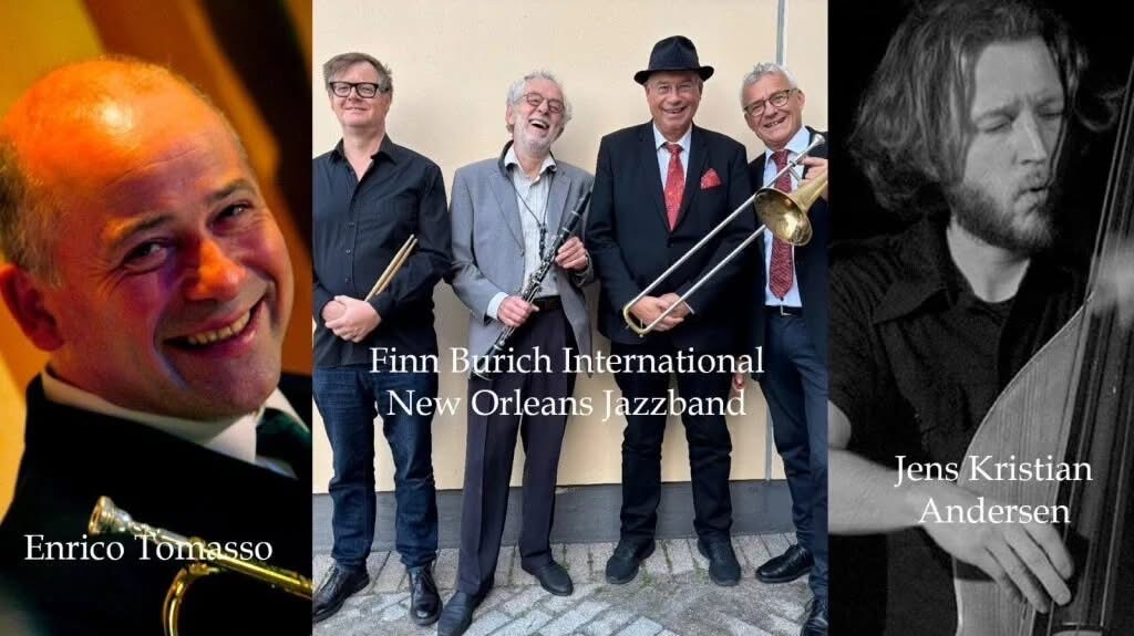  Efterårskoncert: Enrico Tomasso & Finn Burich International New Orleans Jazzband